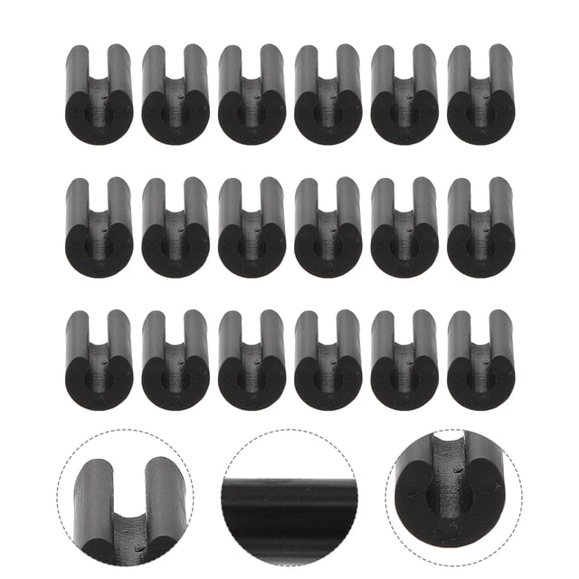 100pcs Kitchen Sink Rack Feet,Rubber Feet For Sink Grid Sink Protectors Sink Replacement Feet Wire Bumpers For Kitchen Rack (Black)