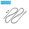 thumbnail image 3 of Bow String Replacement,12 Strands Recurve Bowstring with Nock Point for AMO 55", Black, 3 of 6
