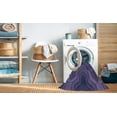thumbnail image 2 of Ahgly Company Tapis Rond Lavable en Machine Intérieur Transitionnel Bleu Ardoise, 3 Pieds Rond, 2 of 7