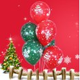 thumbnail image 4 of 20 piezas/30 piezas de globos navideños de 10 pulgadas, globos verdes y rojos para fiestas, cumpleaños, decoraciones navideñas para el hogar, globos de nieve de Papá Noel, 4 of 5