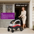 thumbnail image 7 of Extra Large Dog Stroller for Big Dogs Up to 88 Lbs – Heavy Duty Pet Stroller with 360° Swivel Wheels & Shock Absorption, Removable Washable Pad, Foldable Design for Travel, Vet, Hiking, and Shopping,, 7 of 7