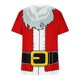 thumbnail image 5 of Mens Casual Pantalones Cortos Navidad Impresión Cuello Redondo Manga Corta Suéter Camiseta, Blusa Deportiva de Fitness, 5 of 9