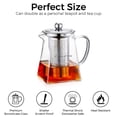 thumbnail image 2 of Cups of Me Transparent Teapot, Heat-resistant Glass for Flowering Tea, Office Home Kitchen Teapot, 2 of 3