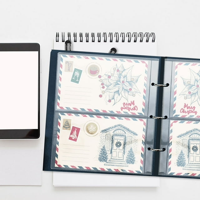 unbranded 30Ud Fundas Plásticas Transparentes Para Guardar Documentos Y Billetes En De Tres Anillas