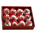 thumbnail image 1 of Bola de Navidad de 8 cm, decoración para árbol de Navidad, decoración para fiestas navideñas, regalo, 12 unidades, 1 of 3