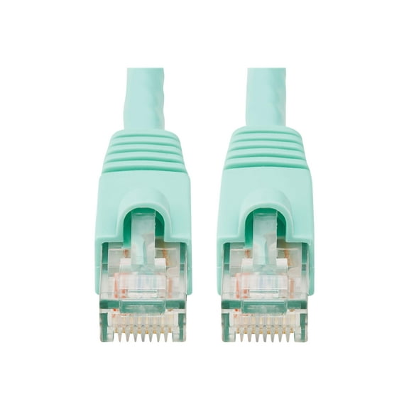 Eaton Tripp Lite Series Cat6a 10G Snagless UTP Ethernet Cable RJ45 M/M Aqua 20 ft. 6.09 m