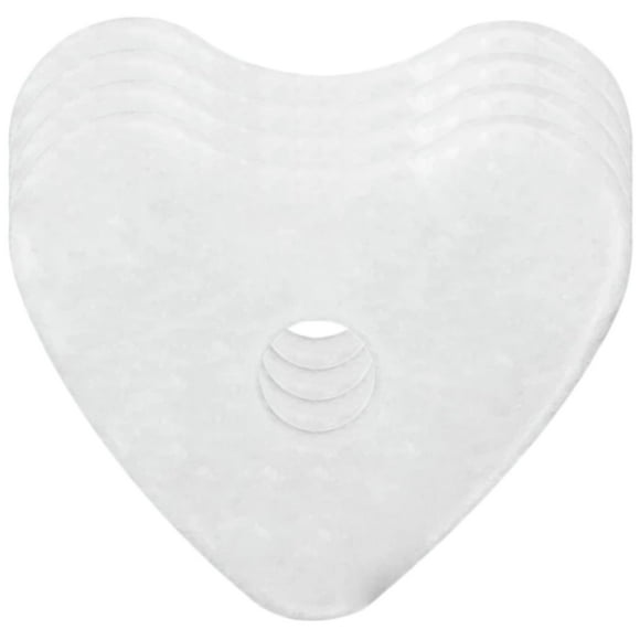 4 Pack Cat Water Fountain Filters Activated Carbon Filters for Automatic Cat Drinking Fountain Heart Shaped Pet Fountain Filter Set Cat Fountain Filter Replacement