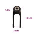 thumbnail image 3 of pitrice Accessoires de Fourche avant pour Fauteuils Roulants pour Roues de Remplacement Roues de Roulage avant Roues de Remplacement Marchettes avant Fourche avant Roues de Roulage Roues 6 Pouces, 3 of 9