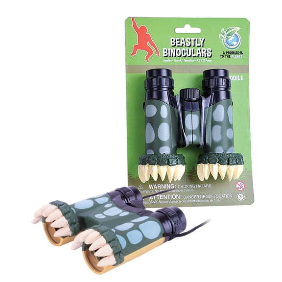 Wild Republic Beastly Binoculars, Crocodile, Gifs for Kids, Party Supplies, Kids Toy, Great for Nature Watching