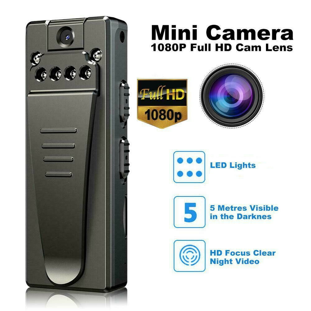 Mini HD 1080P Body Police Camera DVR Video IR Night 8-hours Cam Motion Camcorder 