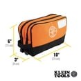 thumbnail image 3 of Bolsa para herramientas con cierre Klein Tools 55582 con compartimentos dobles, 3 of 9