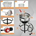 thumbnail image 3 of Zimtown 10QT Fish Fryer Turkey Fryer Outdoor 2 Piece Set Propane Boil Pot Outdoor Cooking 55000BTU, 3 of 7