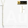 thumbnail image 4 of Au Naturale 14k Yellow Gold Bar Drop Adjustable Length Y Necklace for Women (adjusts to 17 or 18 inch), 4 of 6