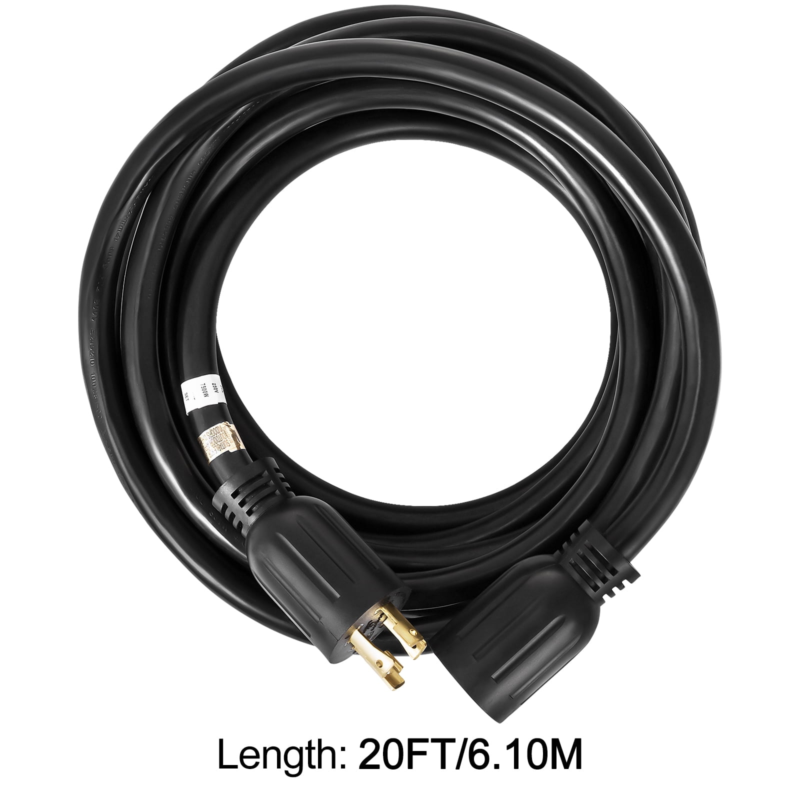 KFFKFF 30A 20-foot generator extension cord with twist-lock connector