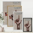 thumbnail image 5 of Climber With Finger Pointing Up Sign 16 in x 32 in Framed Painting Canvas Art Print, by Designart, 5 of 5