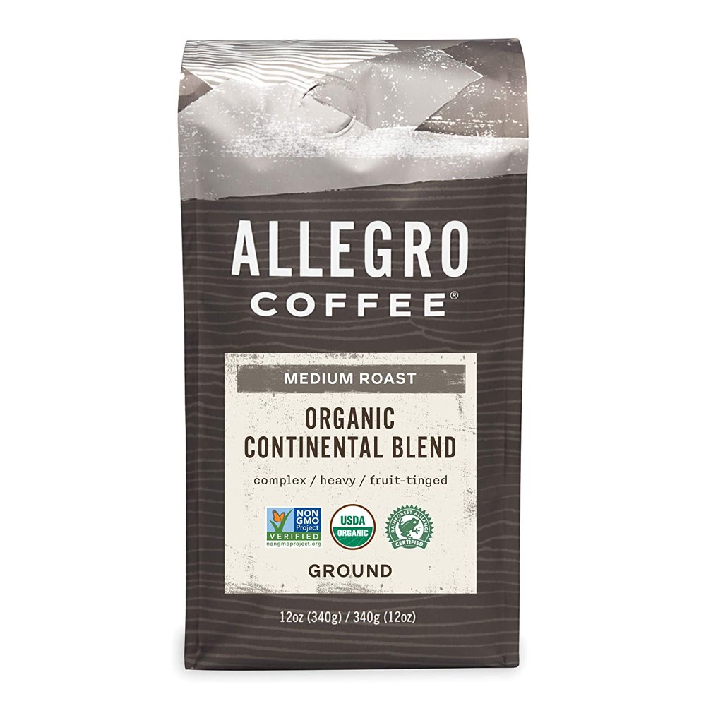 Allegro Coffee Organic Continental Blend Ground Coffee, 12 oz Walmart