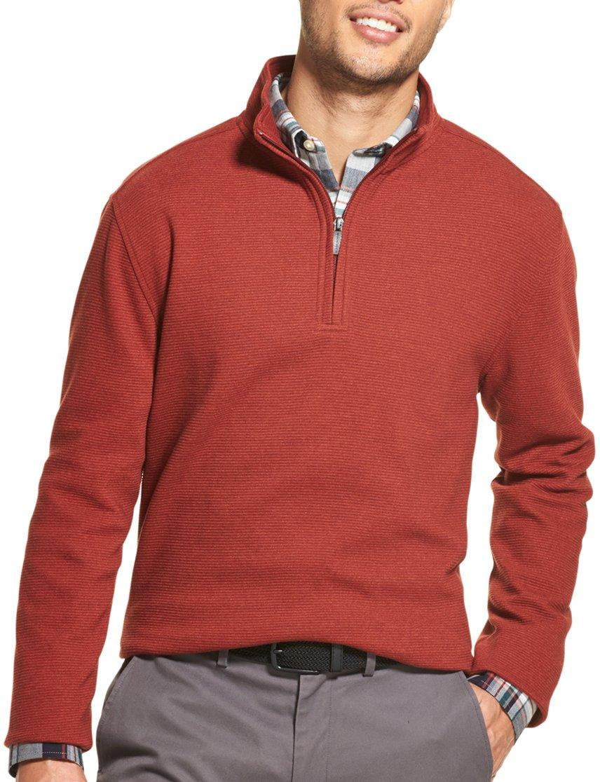 mens three quarter zip sweater