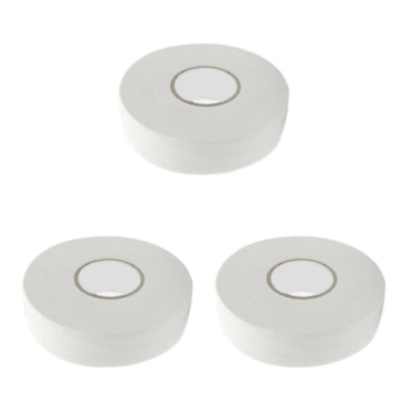 Greeniant Rollo de cinta adhesiva para hockey sobre hielo, paño de algodón, mango de palo, envoltura de agarre, color blanco Type1 NO1