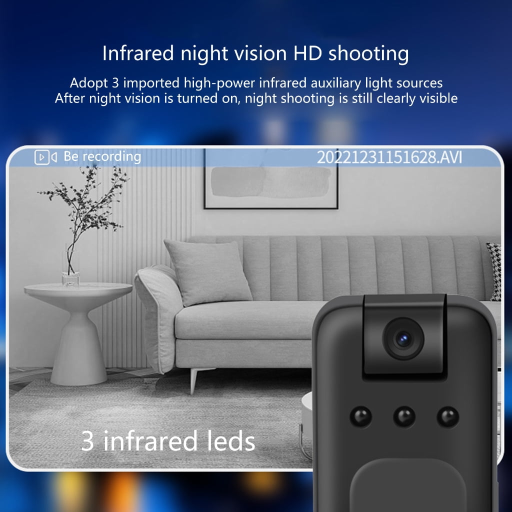 AOOOWER Pocket Camera Portable Video Recorder Handheld Back Clip Camera High-Definite