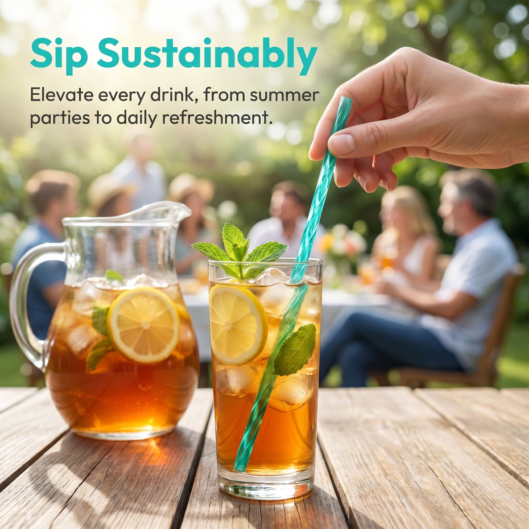 Unique Bargains 8Pcs Reusable Plastic Straws for 40 oz Tumbler Color D