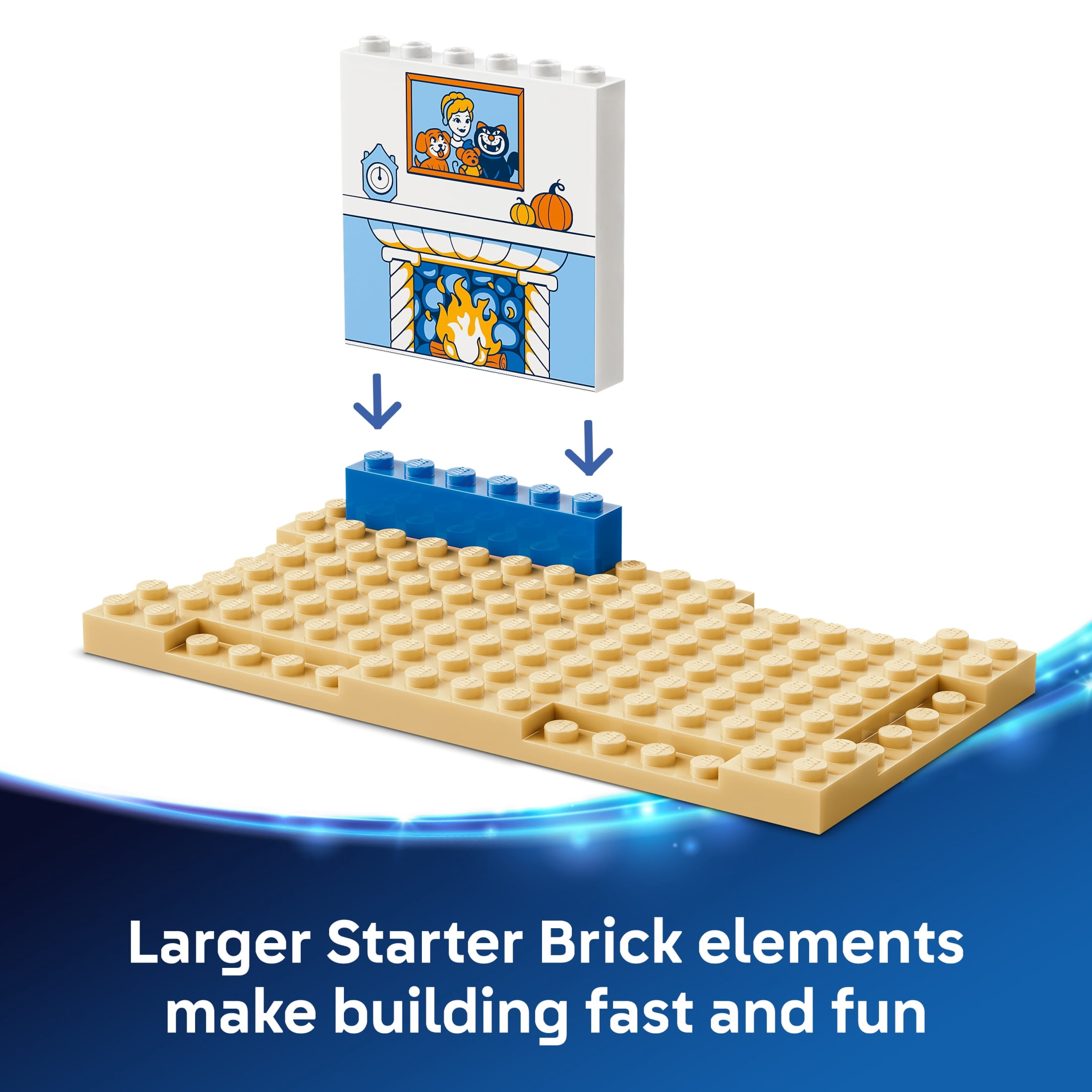 LEGO Disney Princess Cinderella Animal Friends Castle - Preschool Building Toy for Girls & Boys, Ages 4+ - Disney Gift for Kids with 5 Figures - 43283