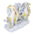 thumbnail image 5 of Nautical Sea Coastal Marine Angelfish Fishes Swimming By Corals Bookends Pair, 5 of 11