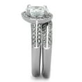 thumbnail image 4 of Women's Stainless Steel High polished CZ Clear 4.20(g) Engagement Ring, 4 of 4