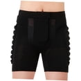 thumbnail image 2 of OUNONA Riding Protective Gear Impact Resistance Black Sports Pants 1Set, 2 of 8