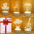 thumbnail image 2 of Lámpara de noche Led de acrílico 3D Love para niños, luz de noche, lámpara de mesa, decoración de fiesta de cumpleaños, Día de San Valentín, lámpara EID Mubarak, regalos, 2 of 4