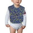 thumbnail image 4 of Bingfone Mess-Proof Baby Bib - Waterproof Bib for Baby Boy or Girl with Food Catcher Pocket, Unisex-Uncaria Flower, 4 of 6
