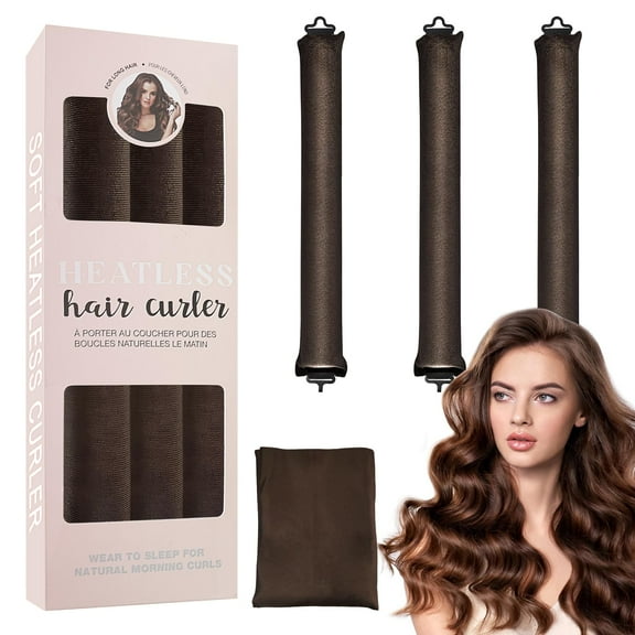Magic Long Hair Curlers Heatless Curling Rod Headband Curls Silk Ribbon ...