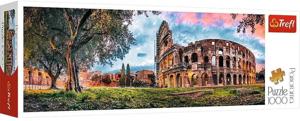 Trefl 1000 Piece Panorama Adult Rome Colosseum Theatre Large Floor Jigsaw Puzzle 