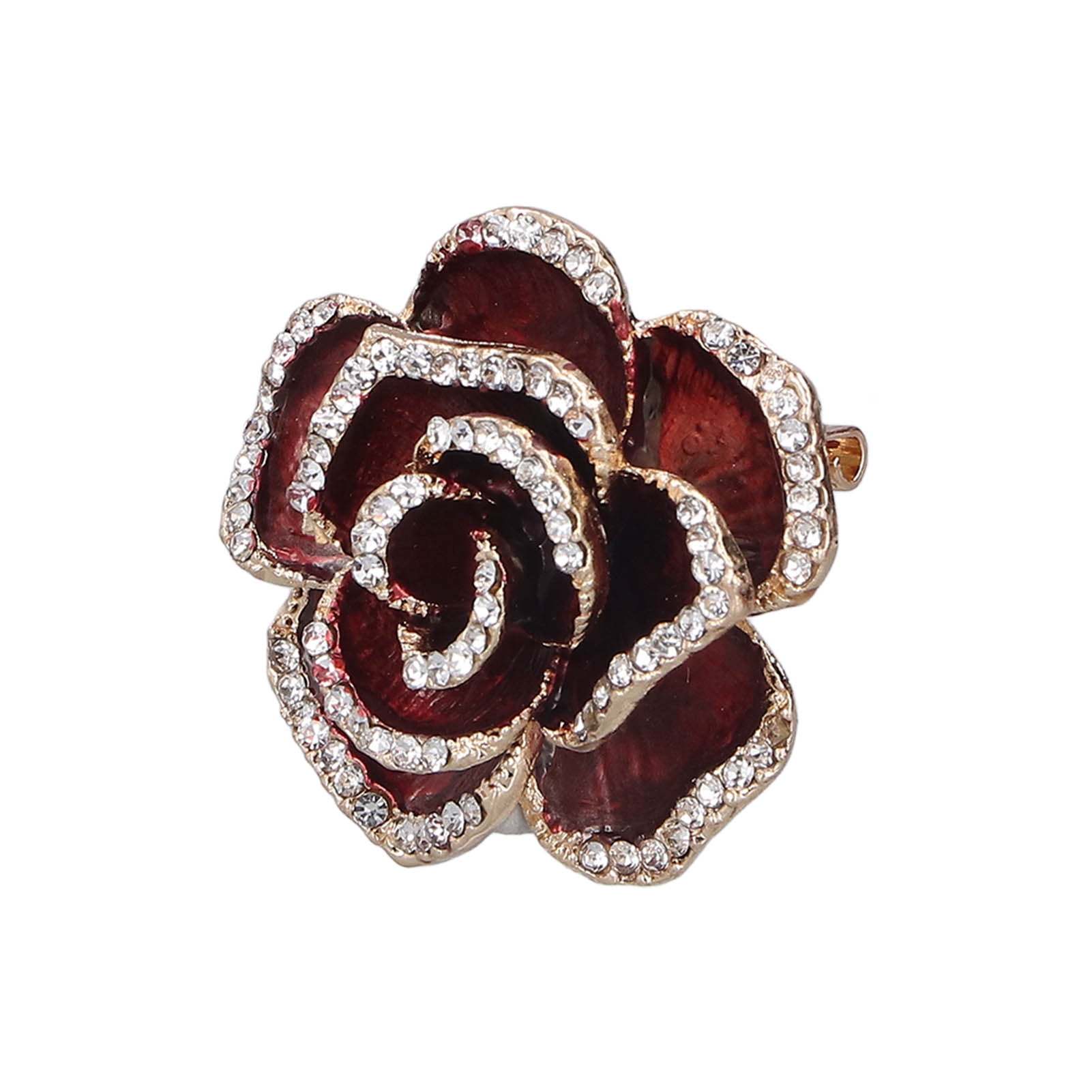 2pcs Femme Argent Broche Strass Broche Grand épingle De Sûreté Bijoux De