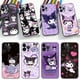 thumbnail image 2 of Funda de teléfono con dibujos animados Kuromi para Apple, cubierta de silicona suave negra para iPhone 15 14 13 12 11 Pro XS Max Mini 7 8 Plus X XR SE, 2 of 5
