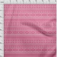 thumbnail image 3 of oneOone Cotton Jersey Pink Fabric Geometric Tribal Quilting Supplies Print Sewing Fabric By The Yard 58 Inch Wide, 3 of 4