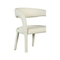 thumbnail image 4 of Meridian Furniture Sylvester Cream Vegan Leather Dining Chair, 4 of 9