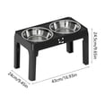 thumbnail image 3 of Fesfesfes Elevated Dog Bowls for Small Medium Dogs,Height Adjustable Raised Stand Stainless Steel Food Bowls,Non-Slip Feeder, 3 of 6