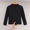 thumbnail image 4 of Yindaity Girl Long Sleeve Shirts Cotton Girls Long Sleeve Shirts Toddlers Cotton Long Sleeve Tees Basic Crewneck Tops for Girls Daily Wear(Black,7-8 Years), 4 of 5