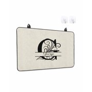 Stove Top Covers for Electric Stove, Letter G Glass Stovetop Cover Protector, Monogram Words Induction Cooktop Protector Oven Mat for Kitchen Countertop 28.5"x20.5"