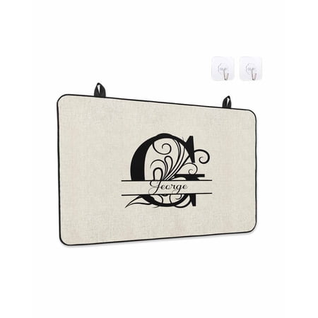 Stove Top Covers for Electric Stove, Letter G Glass Stovetop Cover Protector, Monogram Words Induction Cooktop Protector Oven Mat for Kitchen Countertop 28.5"x20.5"