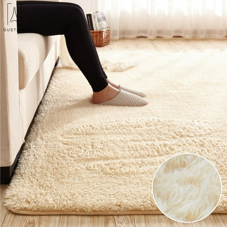 GustaveDesign Large Size Fluffy Rugs Fashion Color Living Room Carpet Comfy Bedroom Home Decorate Area Rugs Pads 