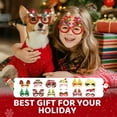 thumbnail image 5 of Amaopus 12 Pcs Christmas Party Glasses, Christmas  Light Up Glasses Glitter, Holiday Party Glasses Frames, Christmas Decoration Accessories Costume Eyeglasses for Christmas Parties Holiday Favors, 5 of 7