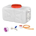 thumbnail image 3 of Almencla Contenant d'Eau de Camping Réutilisable avec Robinet et Tuyau pour Camping, Voiture, Randonnée Blanc 30 kg, 3 of 8