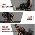 thumbnail image 4 of Syedee 4 IN 1 Leg Extension and Curl Machine, 450 lbs Adjustable Leg Curl with Plate Loaded, Leg Extender for Home Gym, 4 of 10