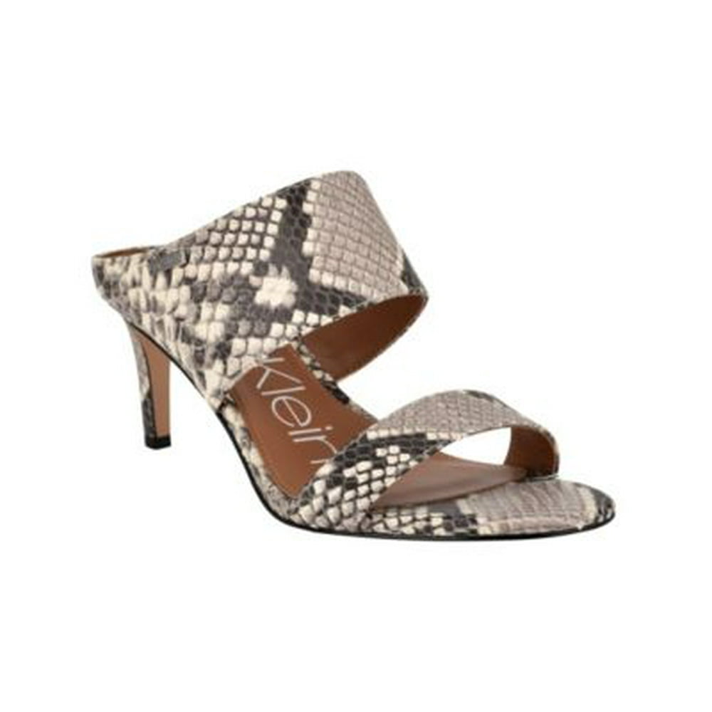 calvin klein women's cecily slip on heeled dress sandals