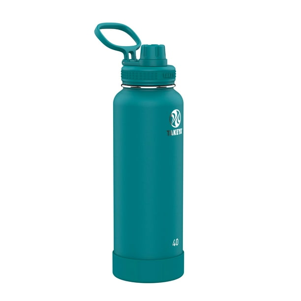 Botella de agua Takeya Actives con aislamiento al vacío, 1,2 L, Mystic Blue