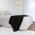 thumbnail image 4 of Home Soft Things Saga Double Sided Faux Fur Throw - Black - 50" x 60", 4 of 8