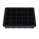 thumbnail image 3 of Molde para hacer cubitos de hielo Ecomeon silicona 20 rejillas color negro, 3 of 5