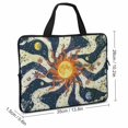 thumbnail image 2 of Werpe Laptop Bag Sun Moon Scarf Diving Fabric Computer Protective Handle Case Soft Carrying Travel Case 13inch, 2 of 5