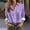 Purple, variant on Sakmal Womens Shirts Royal Blue Plus Size Button Down Business Casual Shirts Graphic Long Sleeve Collared Blouses for Women